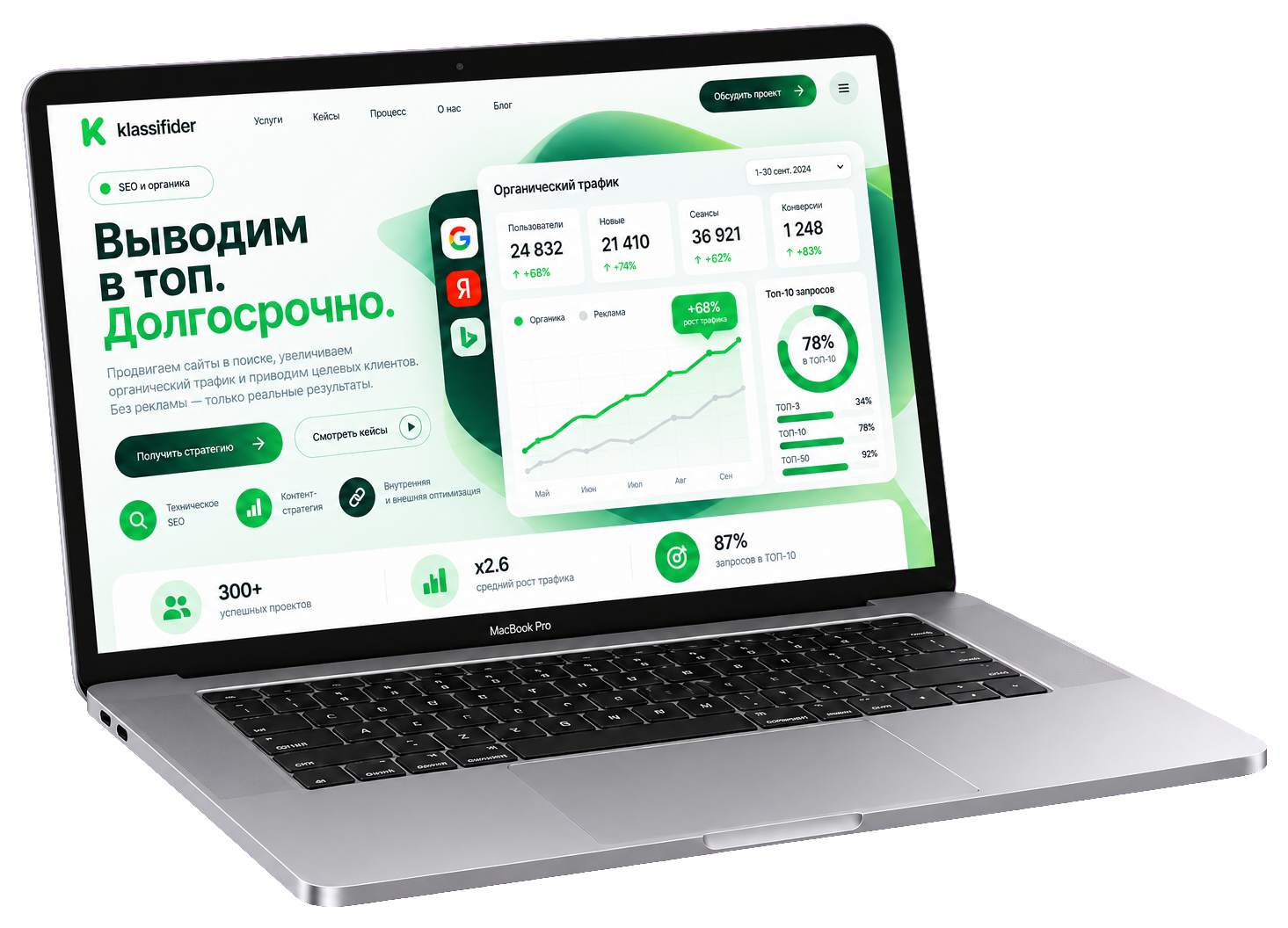 SEO-продвижение и рост органического трафика